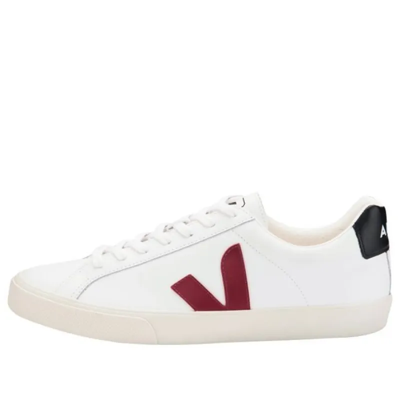 VEJA Esplar Logo Leather 'White Marsala Black' EO021969 sold by KicksCrew