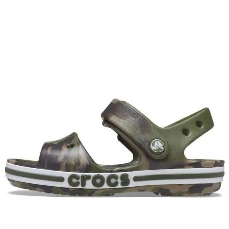 (GS) Crocs Bayaband Sandals 'Marble Green Brown' 206816-3TC sold by KicksCrew