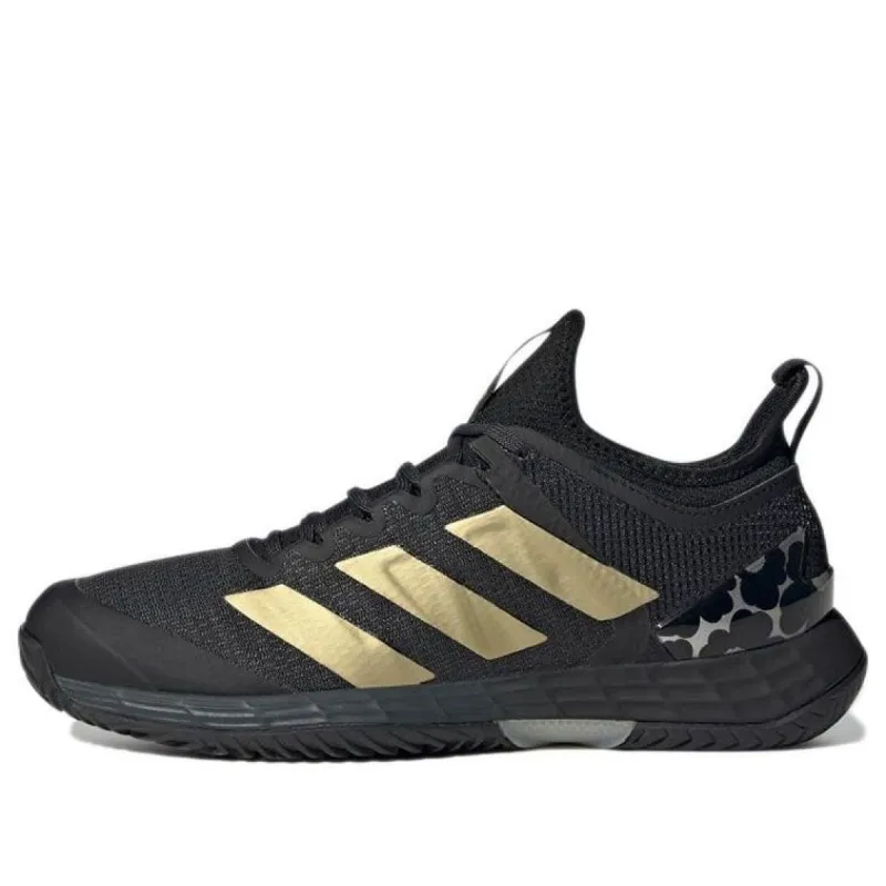 (WMNS) adidas Marimekko x Adizero Ubersonic 4 'Black Gold Metallic' GZ8467 sold by KicksCrew