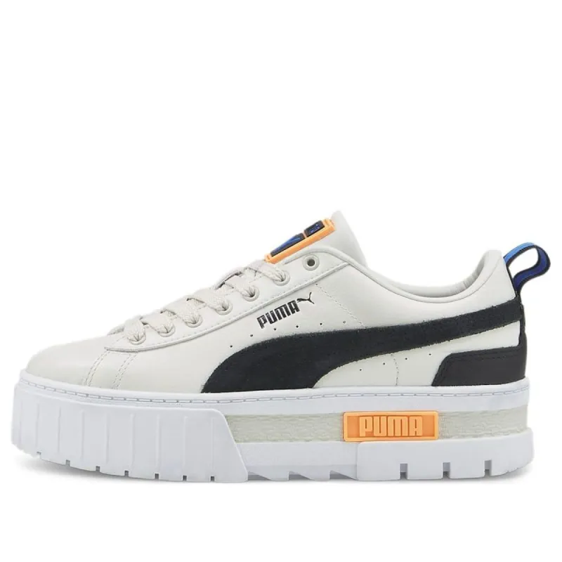 (WMNS) PUMA Mayze 'Vaporous Grey Neon Citrus' 381983-29 sold by KicksCrew