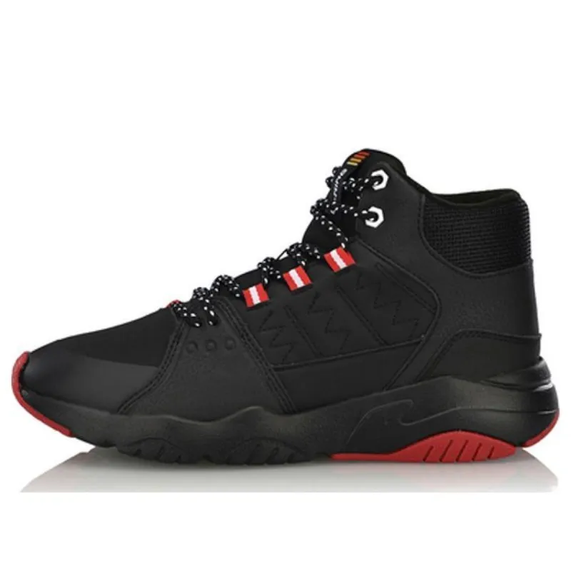 (WMNS) Li-Ning Pioneer High 'Black Red' AGCN164-1 sold by KicksCrew