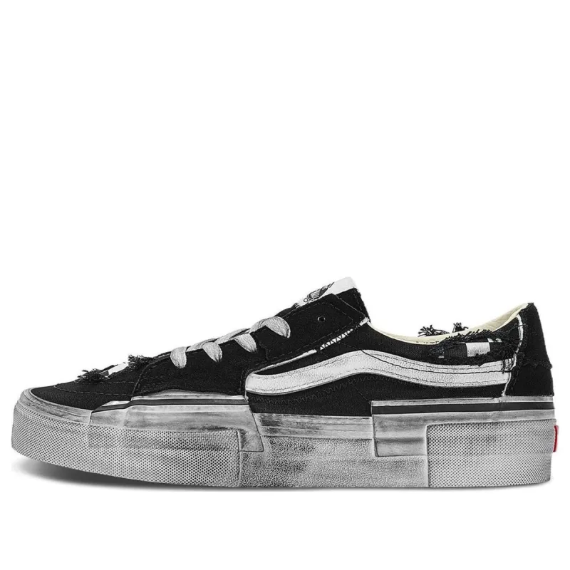 Vans SK8-Low Reconstruct 'Black White' VN0009QSBP7 sold by KicksCrew