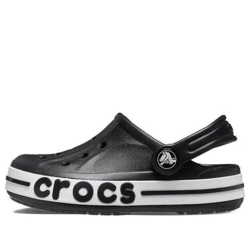 (TD) Crocs Bayaband Clogs 'black White' 207018-001 sold by KicksCrew