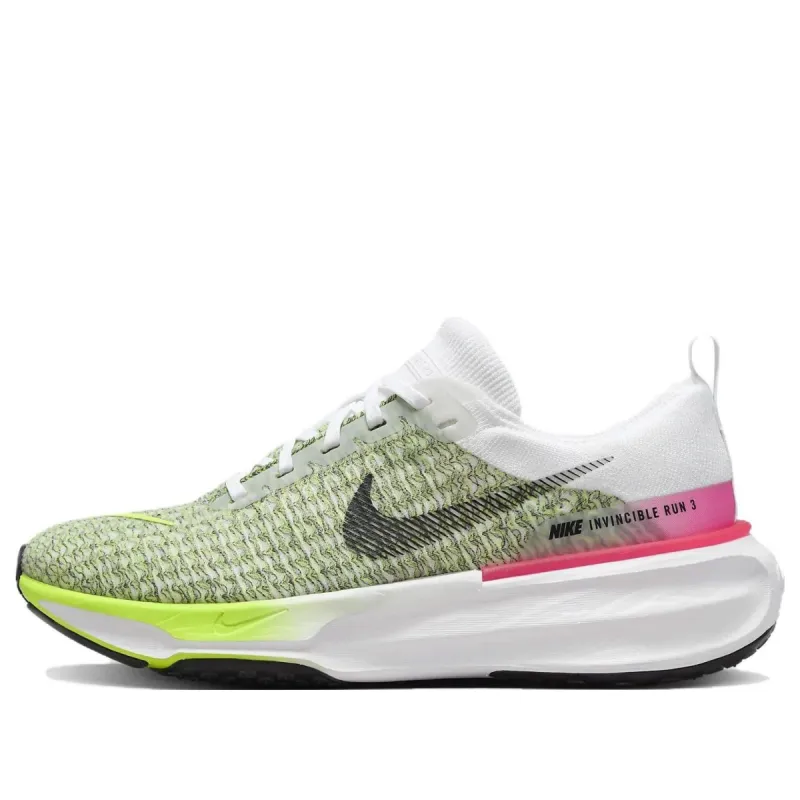 Nike ZoomX Invincible Run Flyknit 3 'White Volt Hyper Pink' FN6821-100 sold by KicksCrew