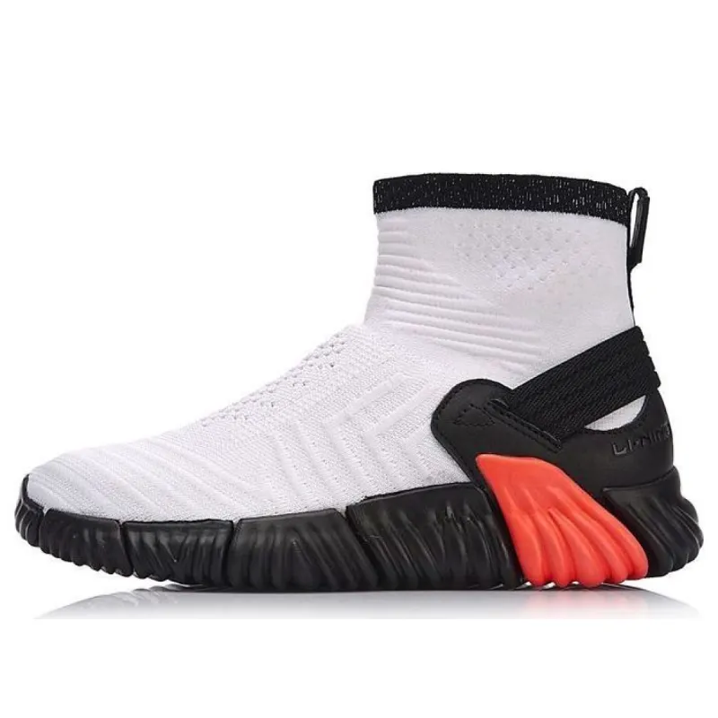 (WMNS) Li-Ning WuKong No Boundry Hi 'White Black' AGLM156-3 sold by KicksCrew