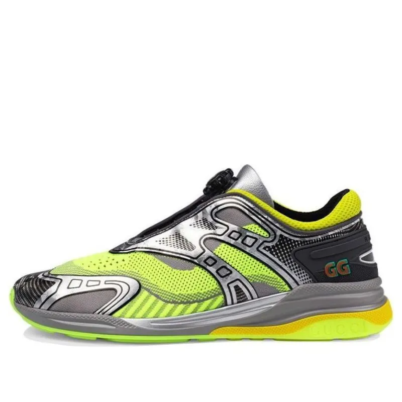 GUCCI Ultrapace R Sneakers 'Silver Green' 623109-H9T30-8495 sold by KicksCrew