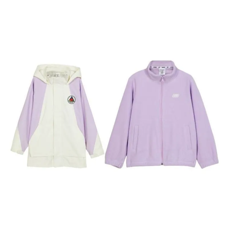 (GS) Skechers Causal Woven Jacket 'Purple White' L423K061-00AQ sold by KicksCrew