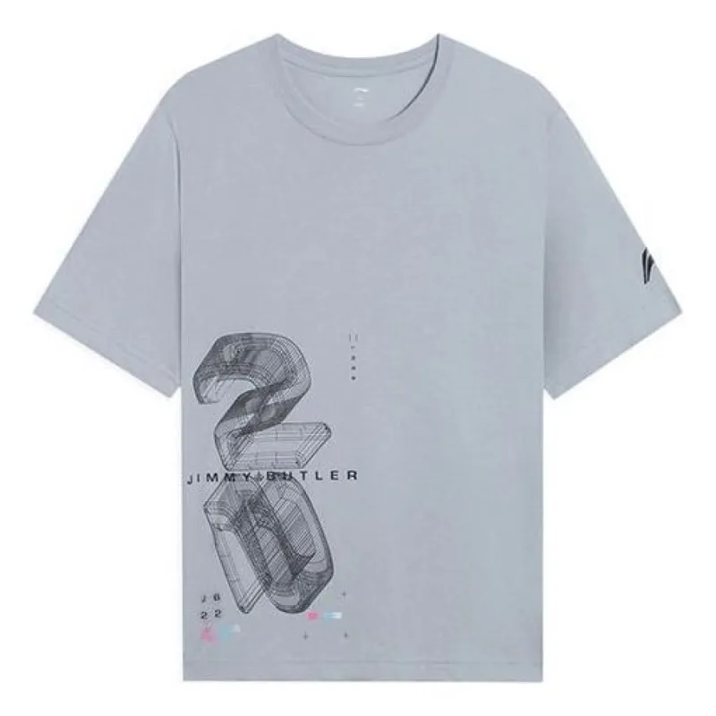 Li-Ning Jimmy Butler Fast Dry Basketball T-shirt 'Grey' ATSS371-5 sold by KicksCrew