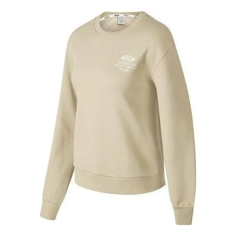 (WMNS) Skechers SKX Long Sleeve Crew Sweater 'Beige' P423W054-01GA sold by KicksCrew