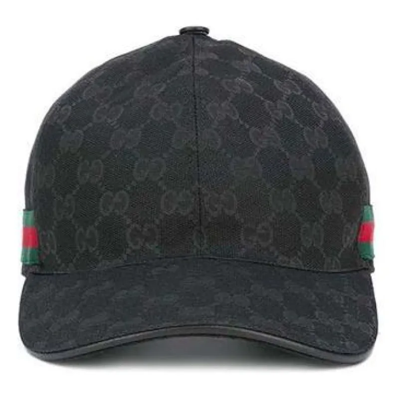 Gucci Original GG Canvas Baseball Hat With Web 'Black' 200035-KQWBG-1060 sold by KicksCrew