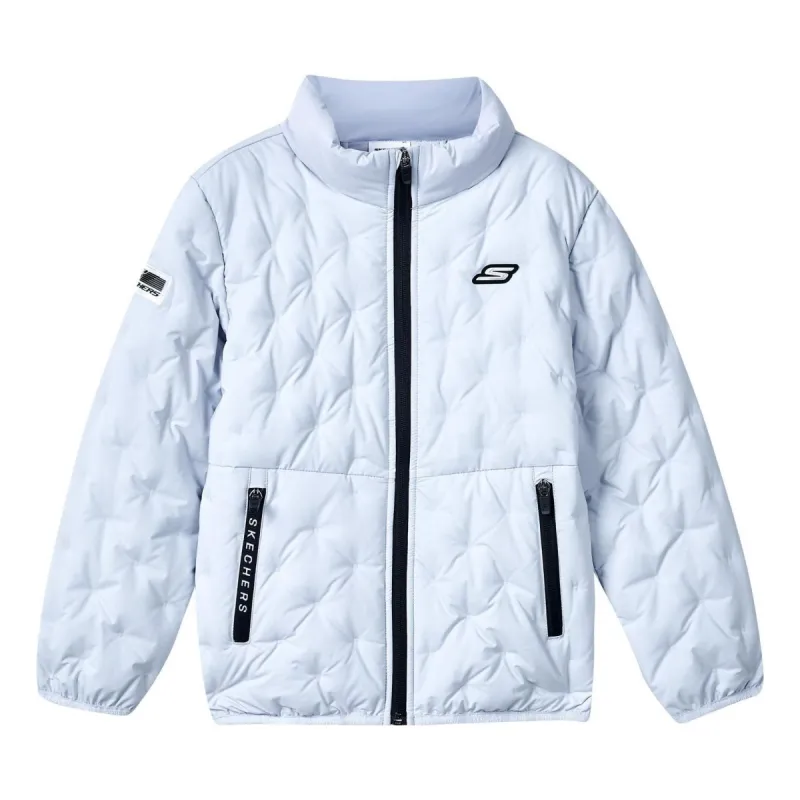 (GS) Skechers Lifestyle Series Down Jacket 'Blue' P423B002-0356 sold by KicksCrew