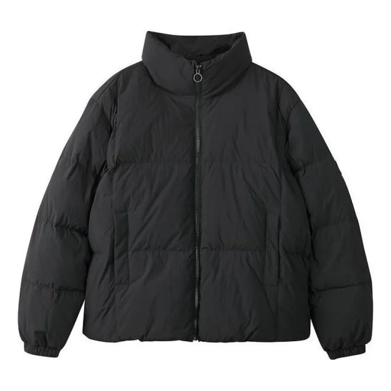 (WMNS) Skechers Lifestyle Series Short Down Jacket 'Black' L423W095-0018 sold by KicksCrew