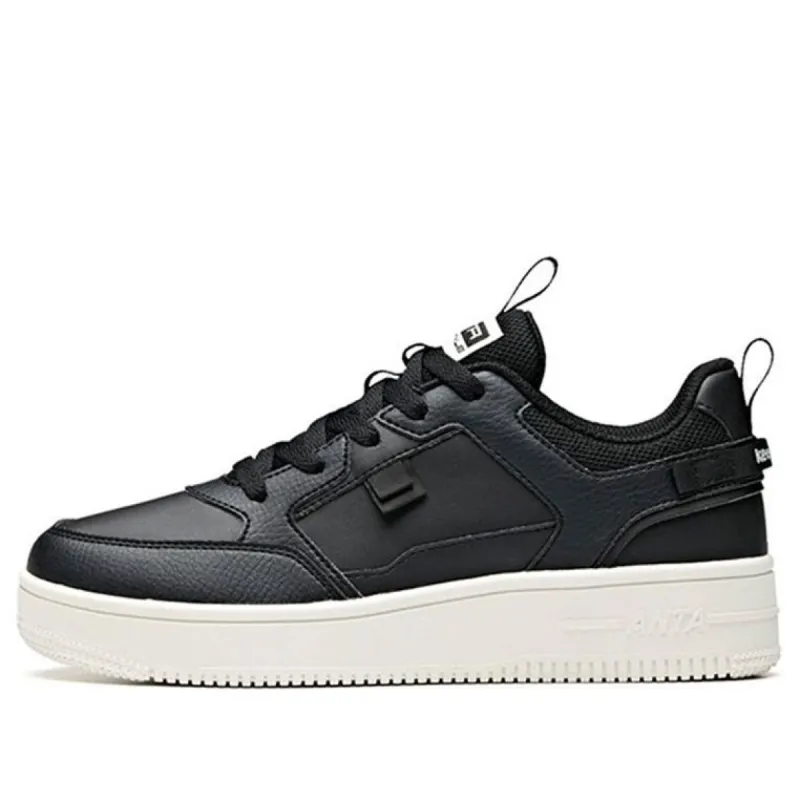 (WMNS) ANTA Casual Skate Shoes 'Black Ivory White' 922018061-3 sold by KicksCrew