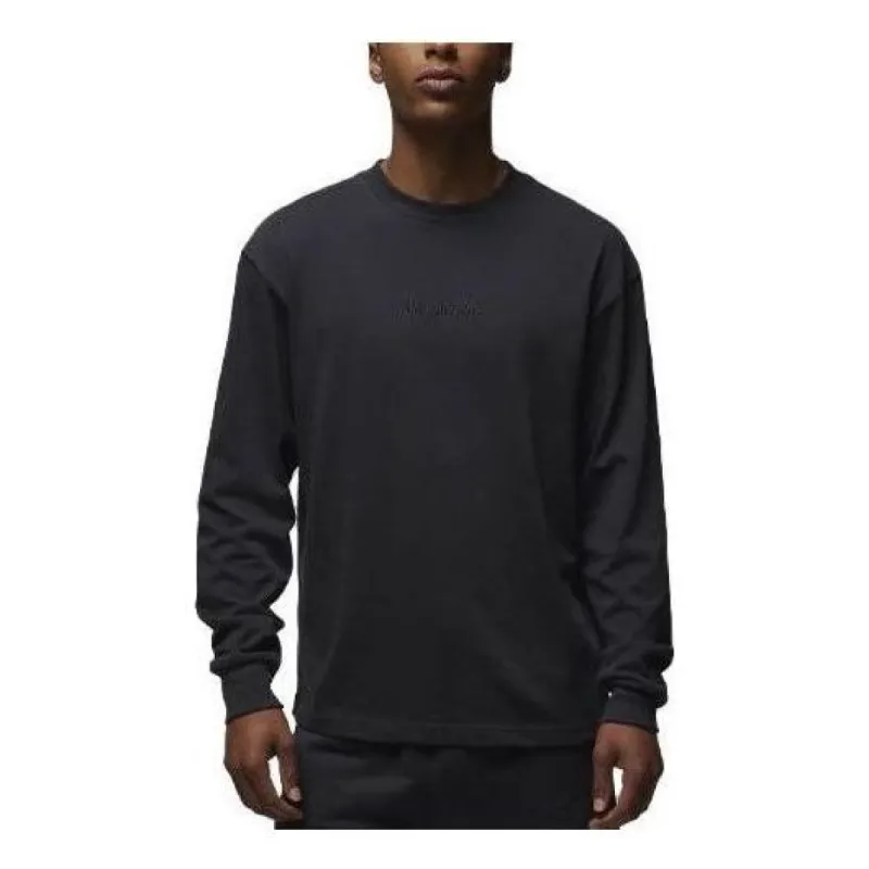 Air Jordan Wordmark Long-Sleeve T-Shirt 'Off-Noir' FJ0702-045 sold by KicksCrew