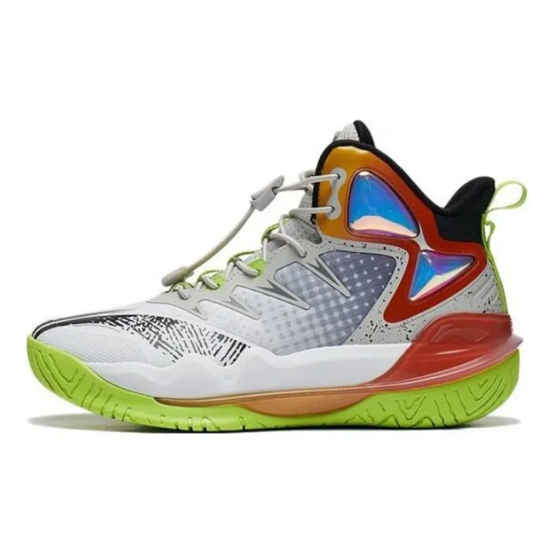 (GS) Li-Ning Pioneer Team 3.0 V2 'Grey Green Red' YKBT072-5 sold by KicksCrew