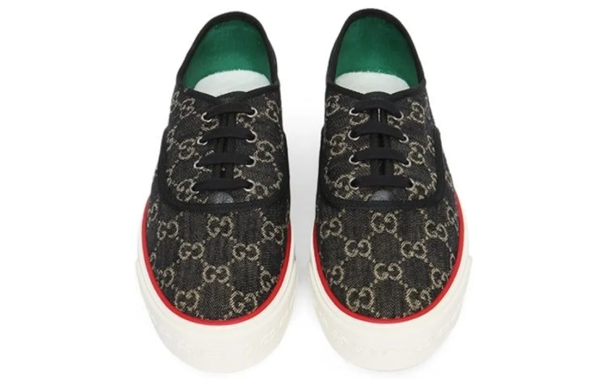 Gucci Tennis 1977 Low 'GG Logo - Black Denim' 655699-UN340-1292 sold by KicksCrew