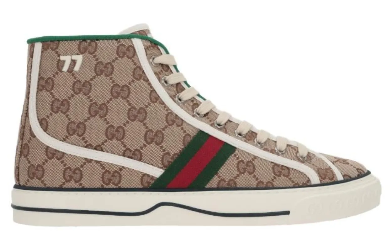 Gucci Tennis 1977 High 'Beige Ebony' 625807-HVK70-9765 sold by KicksCrew