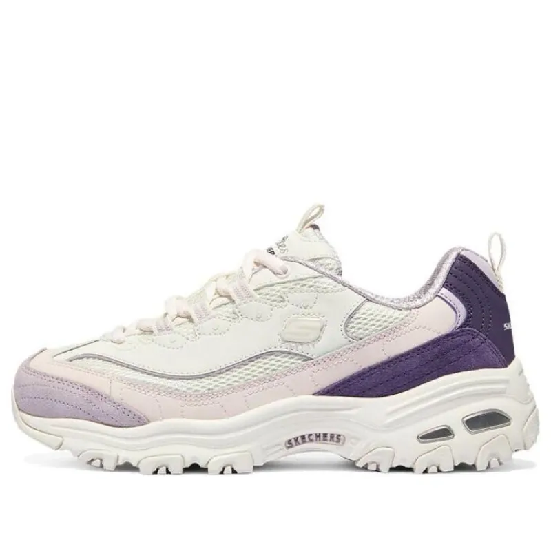 (WMNS) Skechers D'Lites 1.0 Shoes 'White Purple Pink' 896283-WPR sold by KicksCrew