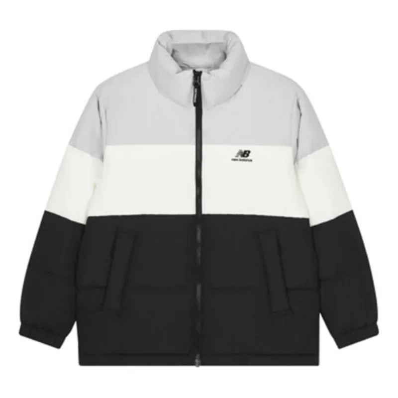 New Balance Warm Down Jacket 'Black White Grey' 5PC44283-GR sold by KicksCrew