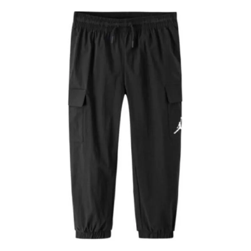 (GS) Air Jordan Cargo Pants 'Black' JD2232108GS-001 sold by KicksCrew