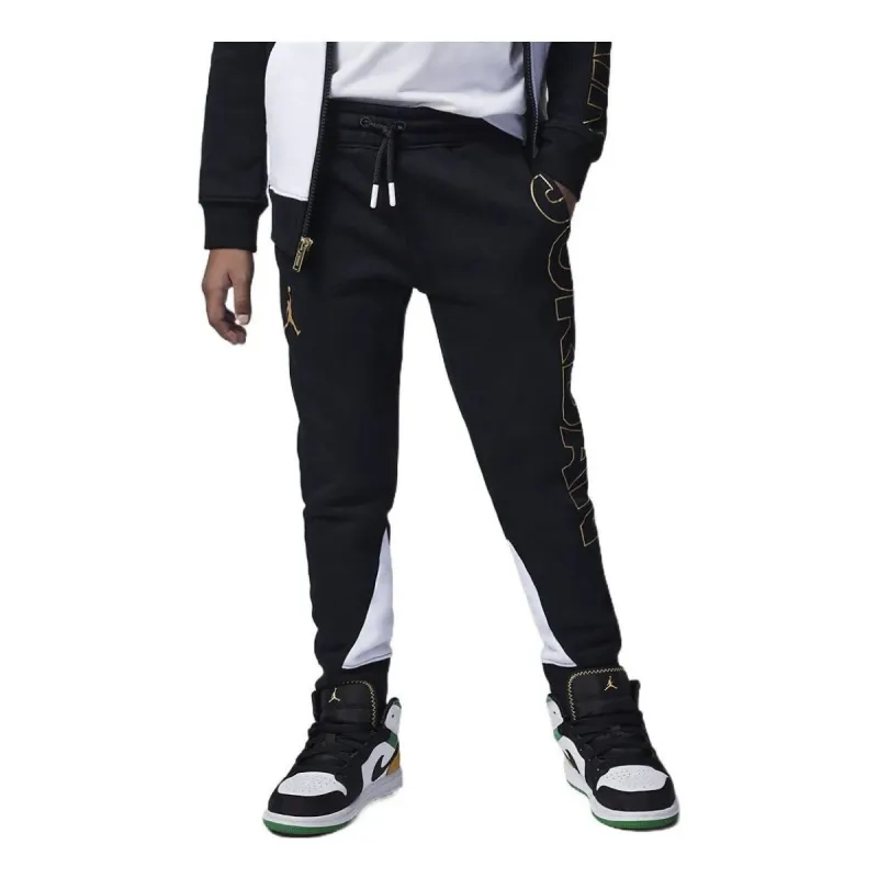 (GS) Air Jordan Holiday Shine Fleece Pants 'Black' FB9458-010 sold by KicksCrew