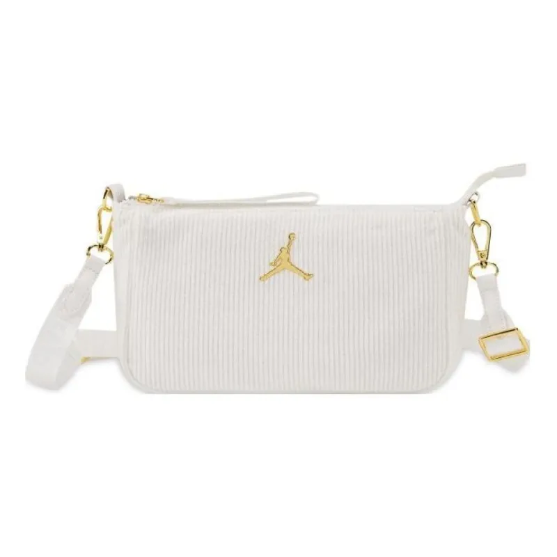 (GS) Air Jordan Corduroy Crossbody Bag 'White' FV5752-133 sold by KicksCrew