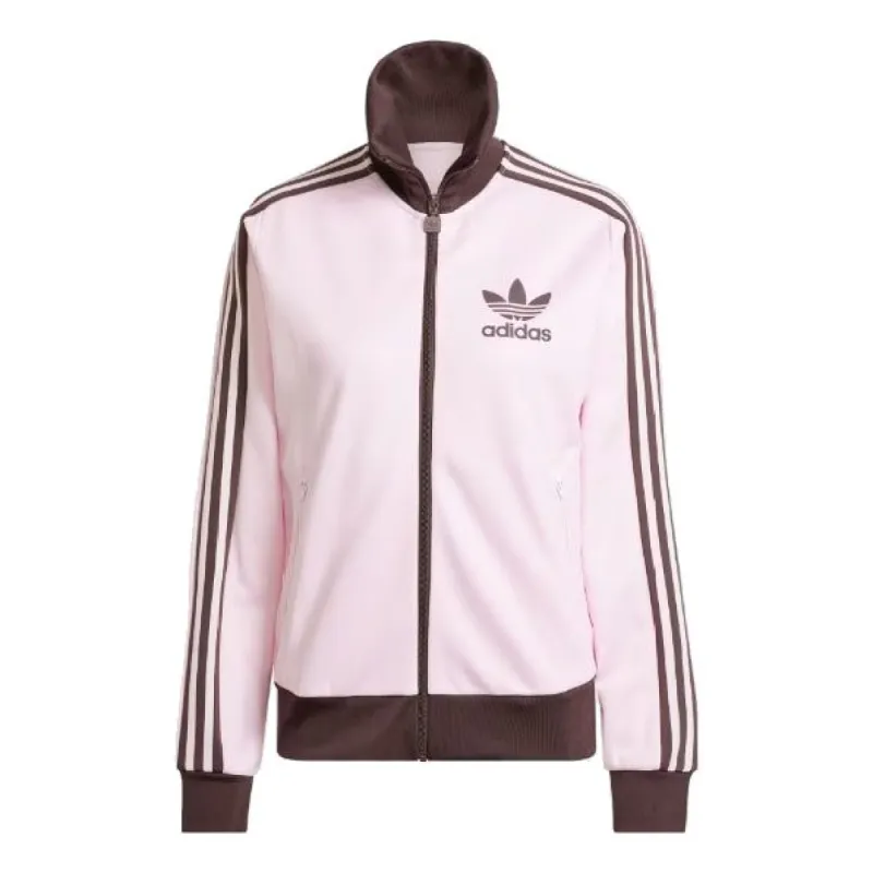 (WMNS) adidas Originals Beckenbauer Track Top 'Pink Brown' IR6088 sold by KicksCrew