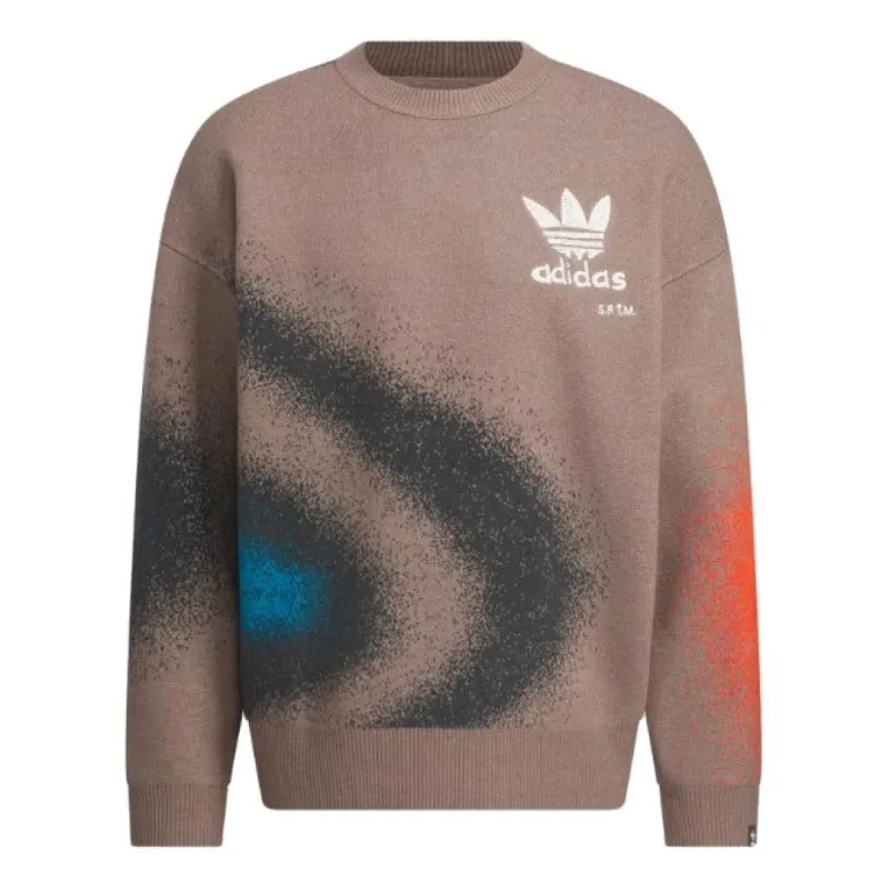adidas Originals x Song for the Mute All Over Print Sweater 'Brown Red Blue' IY9517 sold by KicksCrew