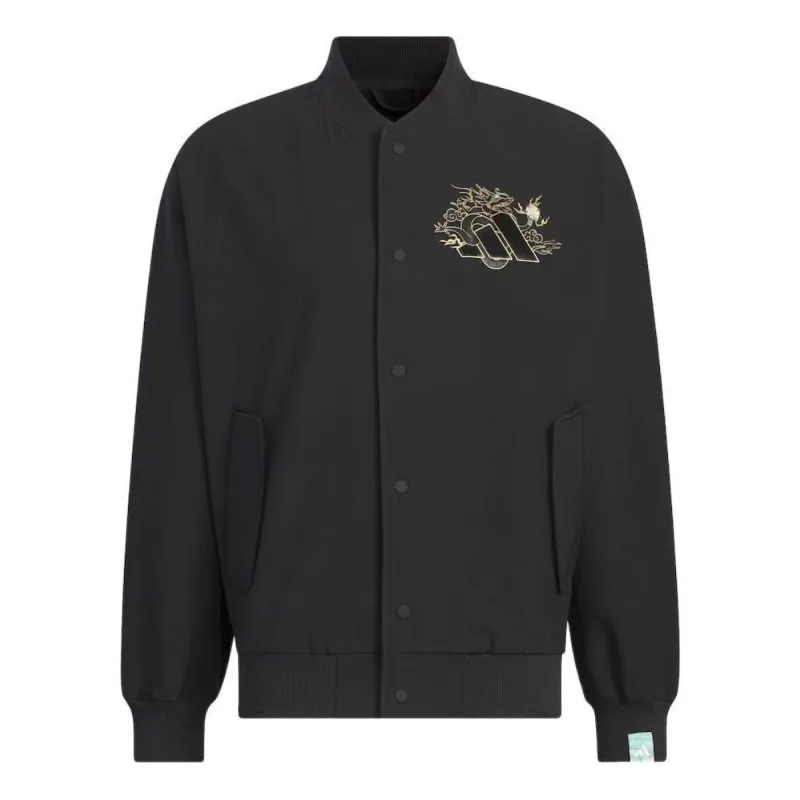 adidas Originals Baseball CNY Jacket 'Black' JE3501 sold by KicksCrew