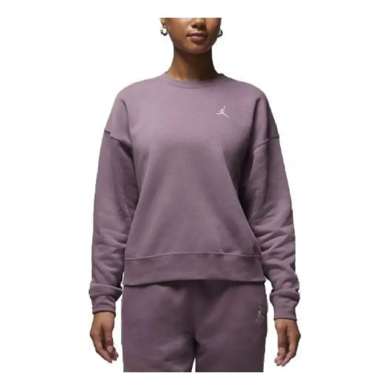 (WMNS) Air Jordan Brooklyn Fleece Crewneck Sweatshirt 'Mauve' FN4491-508 sold by KicksCrew