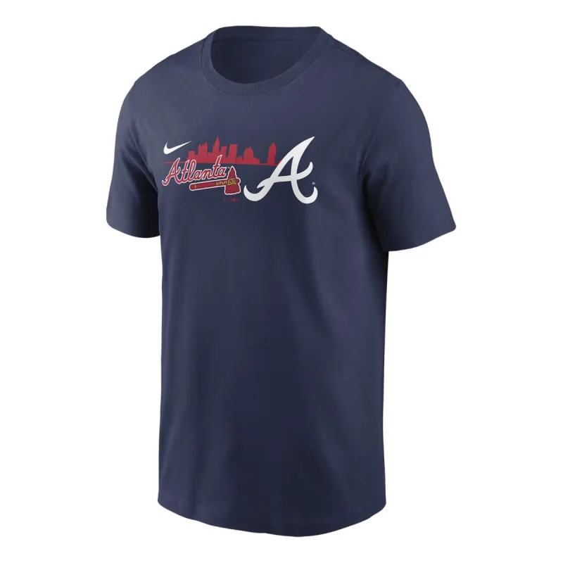 Nike Atlanta Braves Local Team Phrase MLB T-shirt 'Navy' N19944BAW-R0A sold by KicksCrew