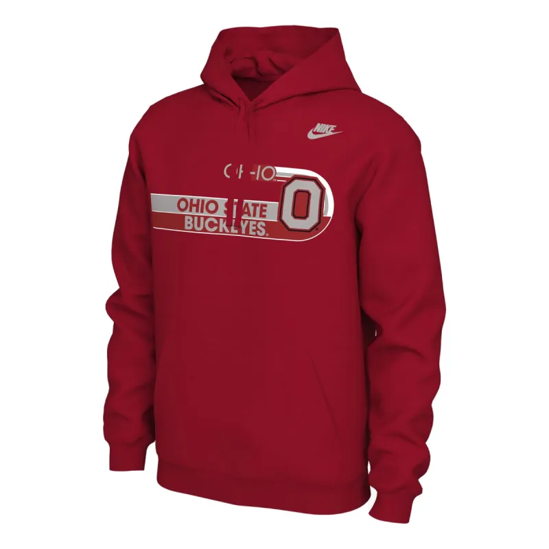 Nike College Hoodie 'Ohio State - University Red' HF7237-657 sold by KicksCrew