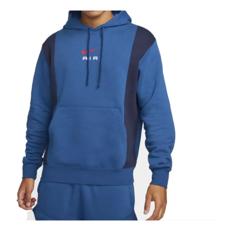 Nike Air Pullover Fleece Hoodie 'Court Blue Obsidian' FV0167-476 sold by KicksCrew