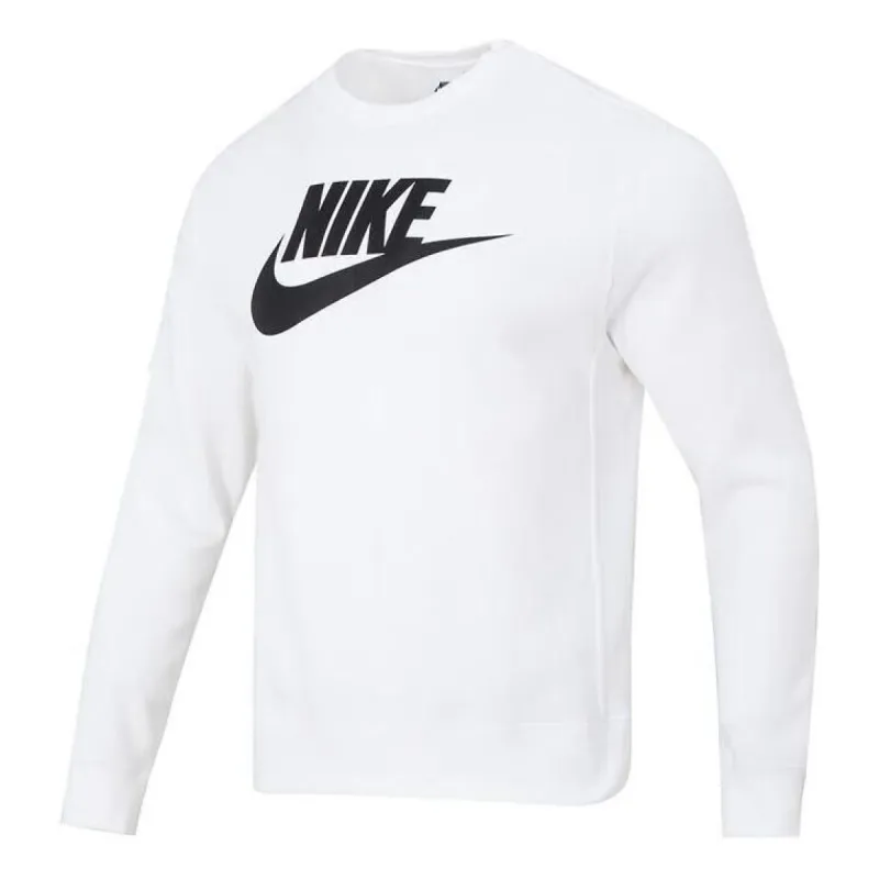 Nike Logo Sweatshirt 'White Black' DQ4913-100 sold by KicksCrew