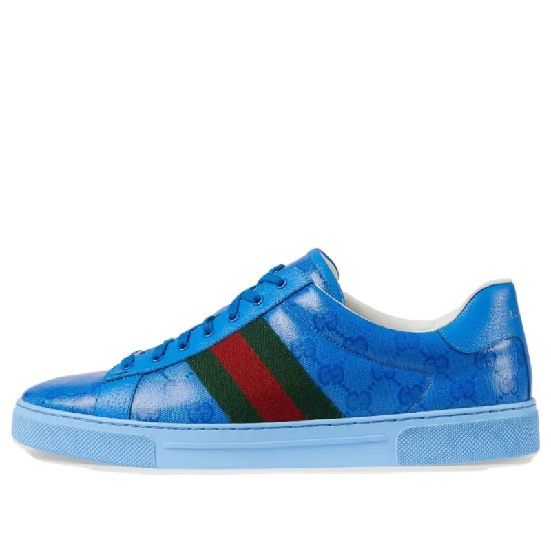 Gucci  Ace GG Crystal Canvas 'Blue' 760775-FACRF-4349 sold by KicksCrew