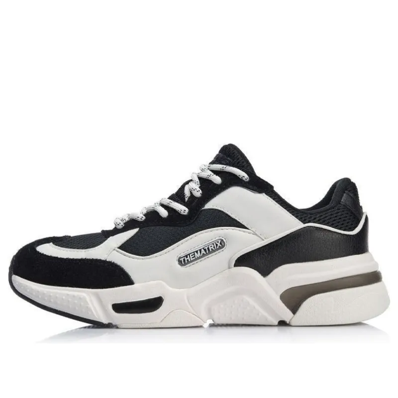 (WMNS) Li-Ning Reverses Classical Light Leisure Low 'Black White' AGCN382-3 sold by KicksCrew