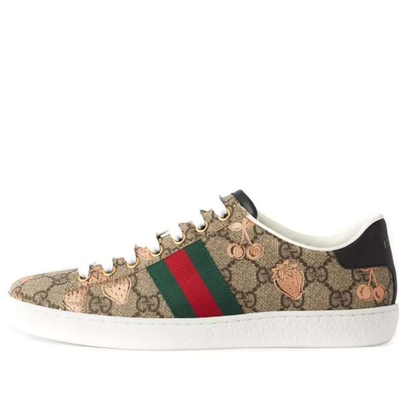 (WMNS) Gucci Ace GG Supreme 'Berry Print' 433900-UM610-8295 sold by KicksCrew