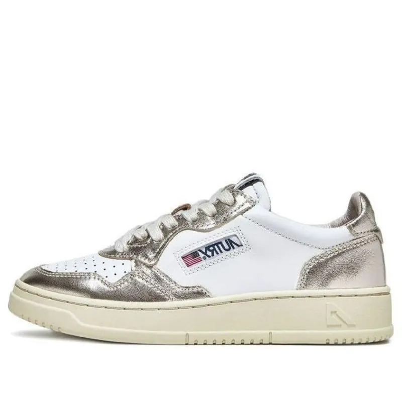 (WMNS) Autry Medalist Low 'Leat Leat Platinum' AULW-WB16 sold by KicksCrew
