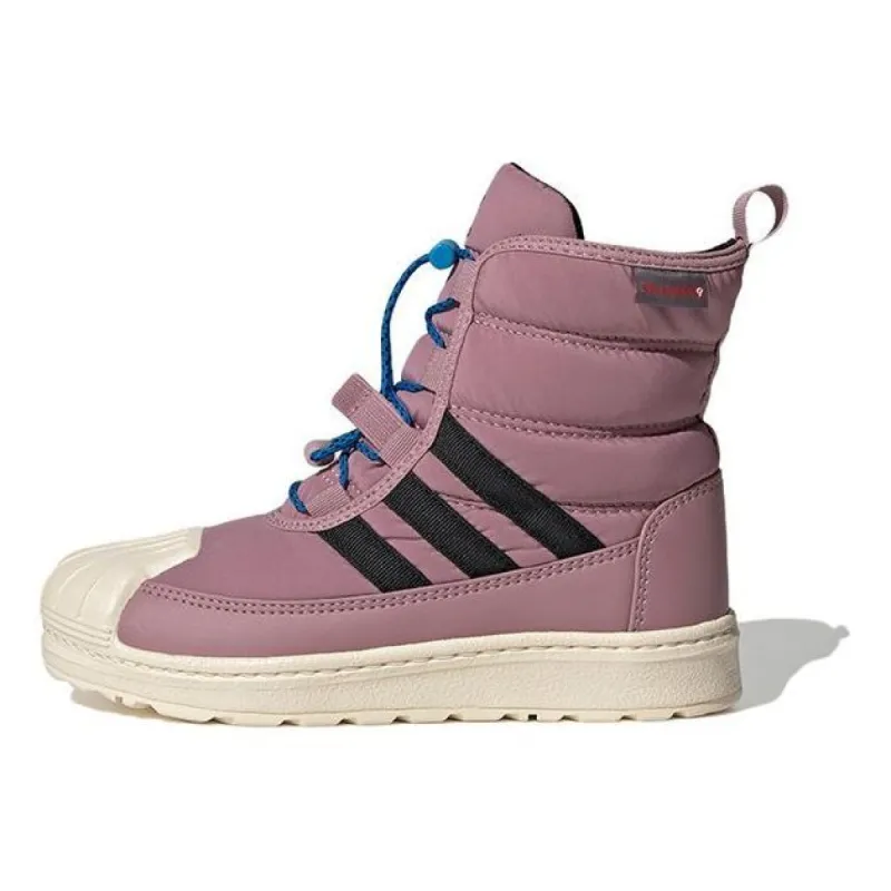 (GS) adidas originals Superstar BOOT 2.0 'Purple Black Cream' GV9065 sold by KicksCrew