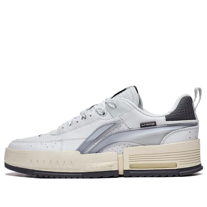 (WMNS) Li-Ning Casual Skate Shoes 'White Silver' AGCT136-4 sold by KicksCrew