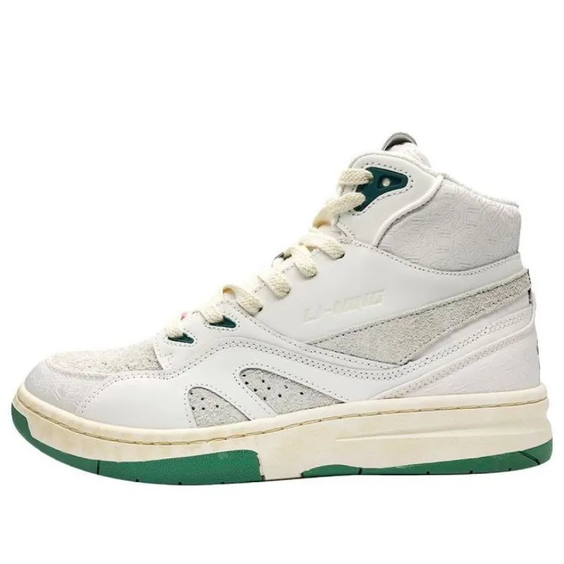 (WMNS) Li-Ning 937 Deluxe Hi x 1807 'White Green' AGBQ136-1 sold by KicksCrew