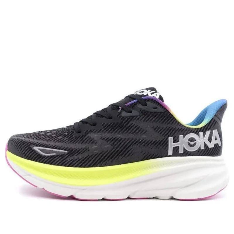 HOKA ONE ONE Clifton 9 'Black All Aboard Multi-Color' 1127895-BAAB sold by KicksCrew
