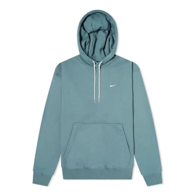 Nike NRG Solo Swoosh Fleece Hoodie 'Lake Green' CV0552-387 sold by KicksCrew