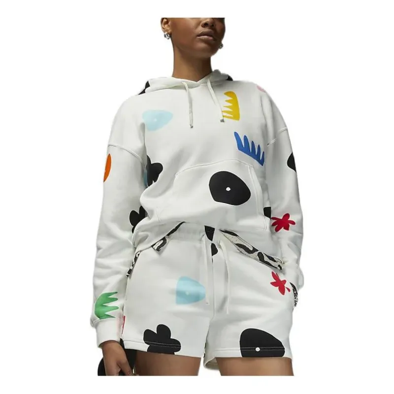 (WMNS) Air Jordan Artist Series by Mia Lee Fleece Hoodie 'White' DQ4606-133 sold by KicksCrew