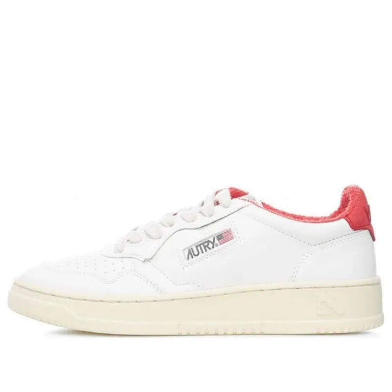 (WMNS) Autry Medalist Leather Low 'Sport White Red' AULW-SP01 sold by KicksCrew