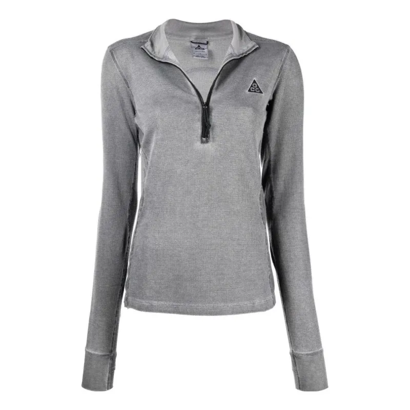(WMNS) Nike ACG Half Zip Base Layer 'Grey' DH3095-010 sold by KicksCrew