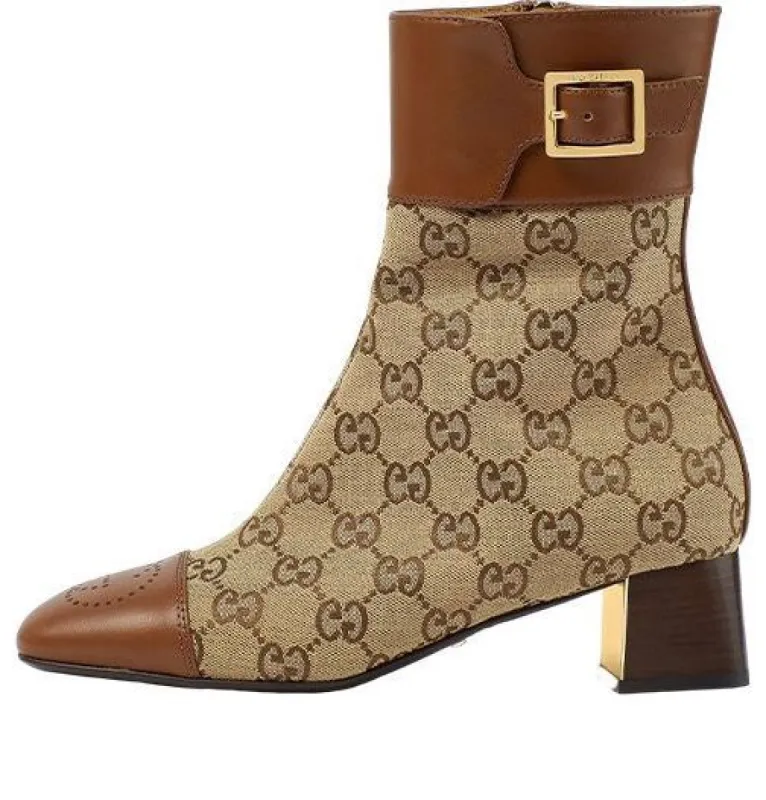 ショートブーツ・ブーティ x North Face Romance Ankle High Casual Boots WMNS) Gucci x North Face Romance Ankle High Boots 'Royal