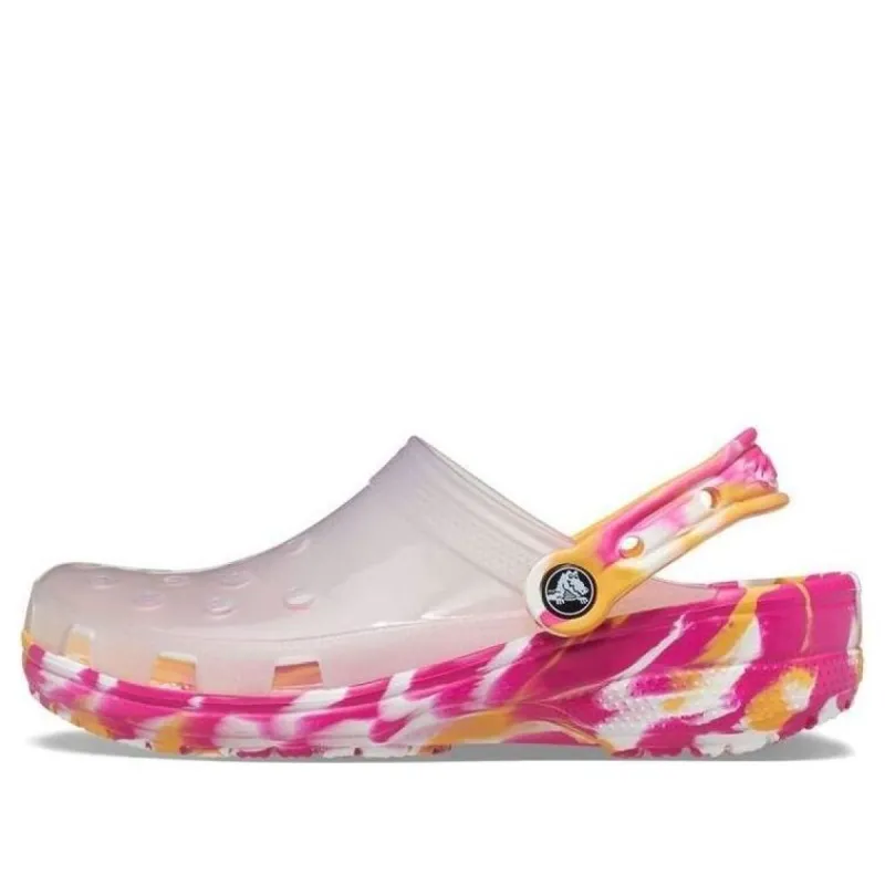 Crocs Classic Translucent Marbled Clogs 'Transparent Pink' 207407-94S sold by KicksCrew