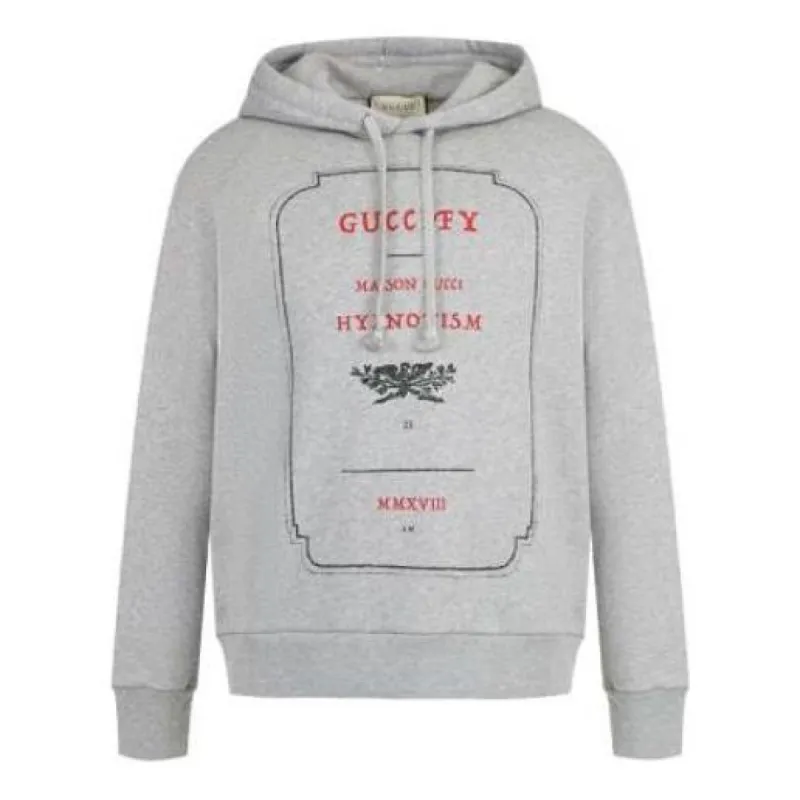 Gucci Hypnotism Graphic Hooded Sweatshirt 'Grey' 475374-X3N44-1672 sold by KicksCrew