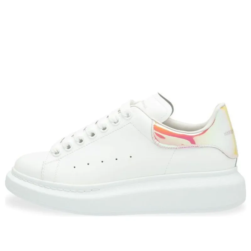 (WMNS) Alexander McQueen Oversized Sneakers 'White Orange' 553770WHXML9975 sold by KicksCrew